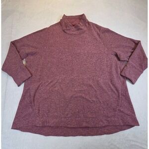 Duluth Trading Co Womans Size 4x Frost Lake Tunic Cowl Neck Pullover Thumb Hole